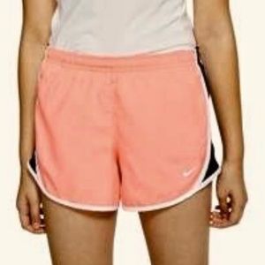 Nike peach tempo running shorts